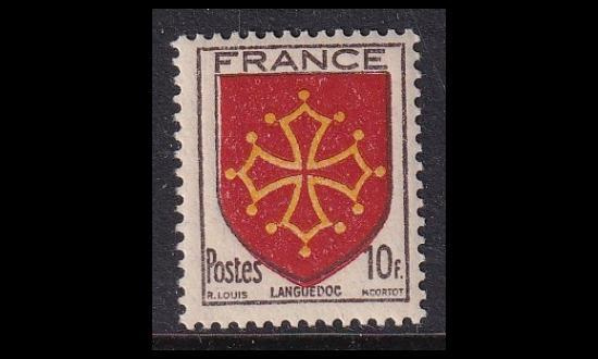 Ranska 616 ** Vaakuna Languedoc (1944)