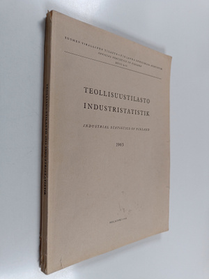 Teollisuustilasto 1963 = Industristatistik 1963 = Industr...