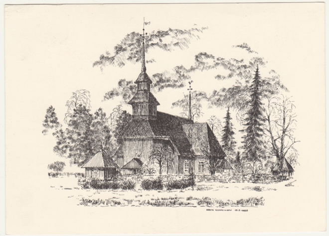 Keuruu kirkko + erikoisleima 1986