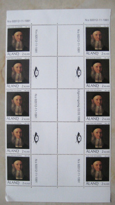 Åland välilöpari arkki2.3.1991 Frans Peter von Knorring