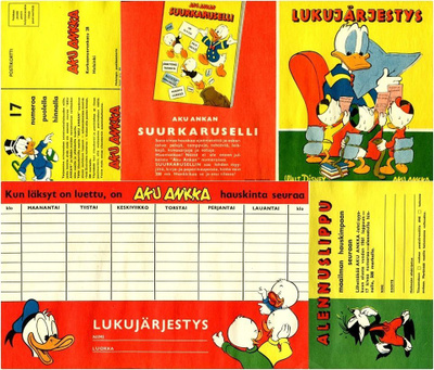 AKU ANKKA, LUKUJÄRJESTYS, 1960