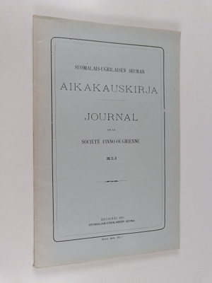 Suomalais-ugrilaisen seura aikakauskirja XLI