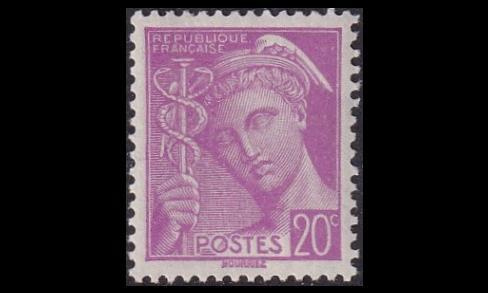 Ranska 379 ** Käyttösarja Merkur 20 C (1938)