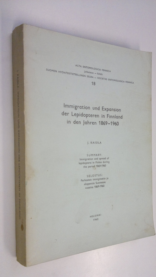 Jouko Kaisila : Immigration und Expansion der Lepidoptere...