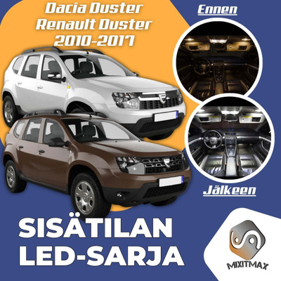 Dacia Duster I Sisätilan LED-sarja 10-osainen