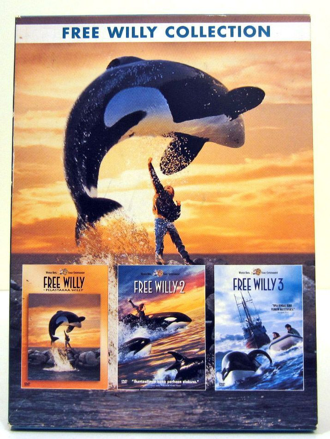 Free Willy Pelastakaa Willy 3 elokuvaa kokoelma