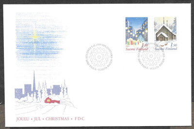 Joulu 1989 FDC (LAPE 1093-1094)