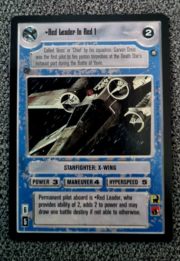 SW CCG - Red Leader In Red 1 - Foil