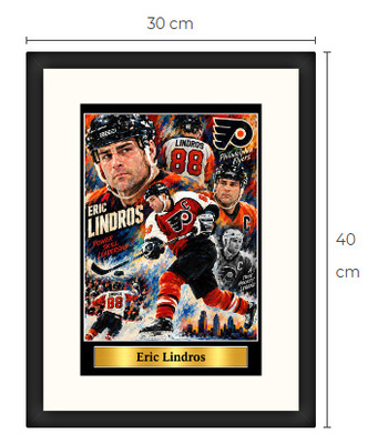 Uusi Eric Lindros Philadelphia NHL art print Limited Edition