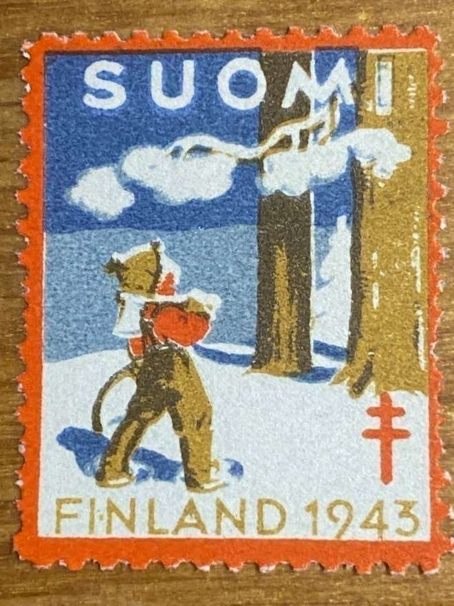 JOULUMERKKI 1943 MOTINHAKKAAJAPOIKA**