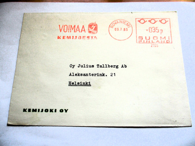 1963 Rovaniemi Voimaa Kemijoesta frankk kuori