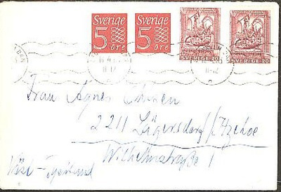 Ruotsi Mi 495 ym kirje Saksaan
