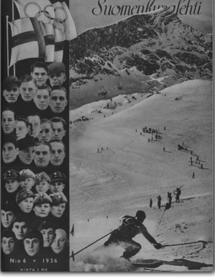 ååse . TALVIOLYMPIALAISET 1936 . Suomen kuvalehti 1936 / 6 .