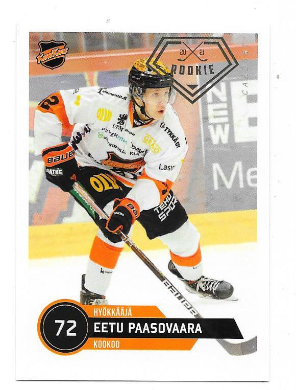 2021-22 CardSet Rookies #264 Eetu Paasovaara KooKoo