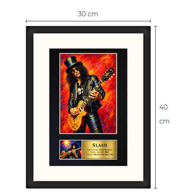 Uusi Slash art print kehystetty 30 cm x 40 cm