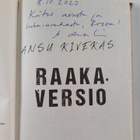Ansu Kivekäs : Raakaversio (signeerattu, tekijän omiste) - pikkukuva 3