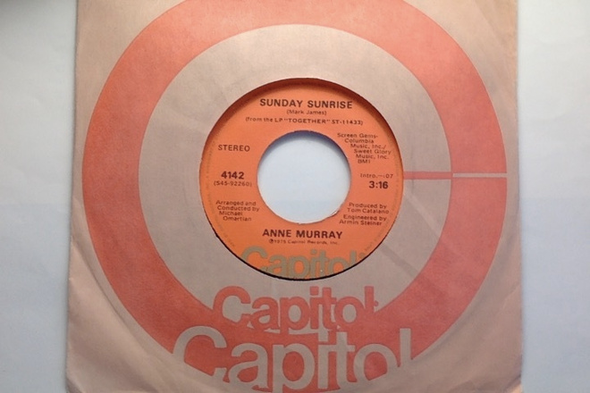 ANNE MURRAY  ::  SUNDAY SUNRISE  ::  VINYYLI  SINGLE  1975 !