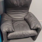 Cassina Maralunga -nahkanojatuoli – 3 kpl - pikkukuva 2
