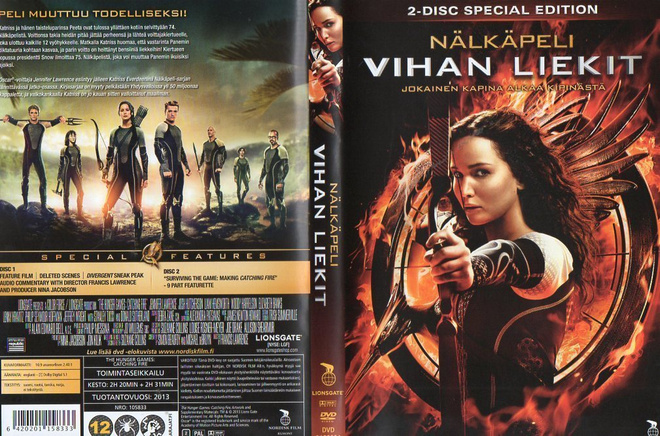 Nälkäpeli Vihan Liekit	(43 948)	k	-FI-	DVD	suomik.	(2)		2013