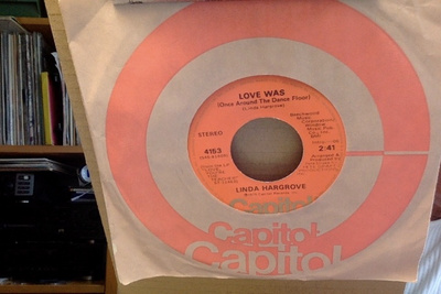 LINDA HARGROVE :: LOVE WAS :: VINYYLI  SINGLE 7"  1975  !!