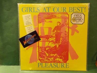 GIRLS AT OUR BEST! - PLEASURE M-/M- 1ST UK -81 PRESS LP