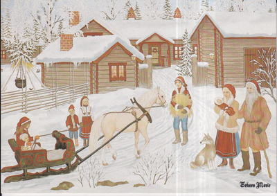 Erkers Marie Persson: Hevonen, reki, koira , ihmisiä    e62