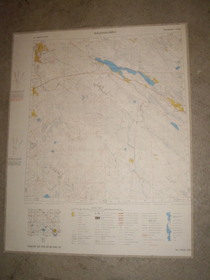RAUDANJÄRVI -Kartta 72x54cm Ylivieska