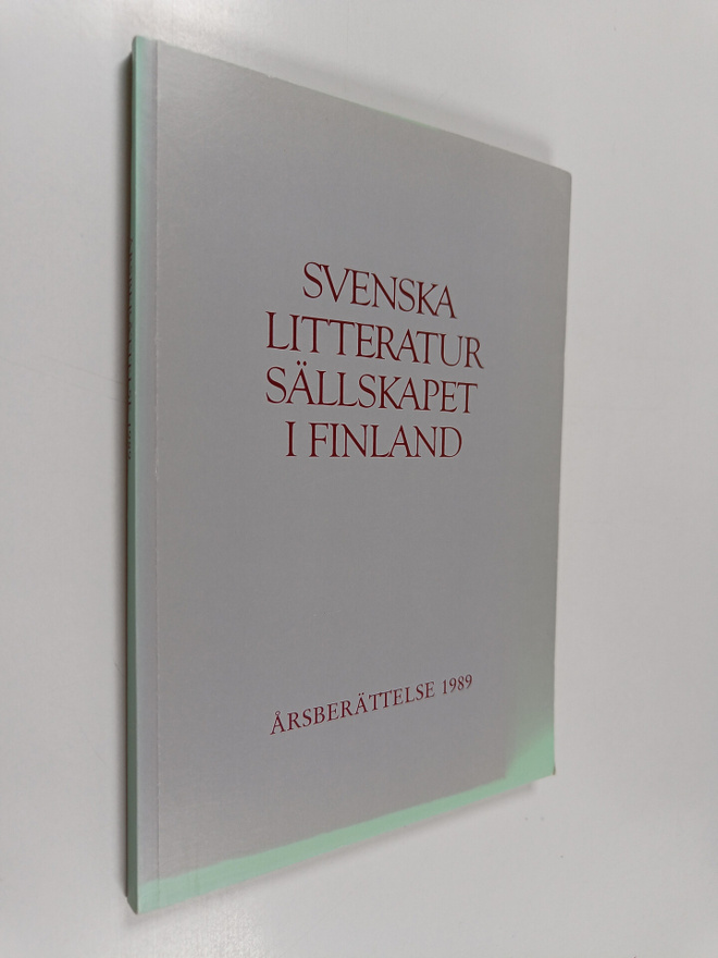 Svenska litteratursällskapet i finland årsberättelse 1989