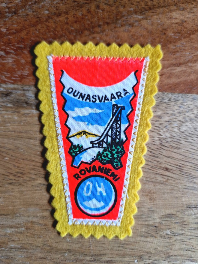 Ounasvaara vintage kangasmerkki