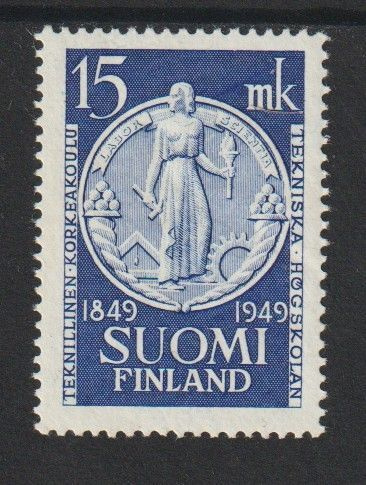 1949  15mk Teku 100v merkki leimaamattomana**
