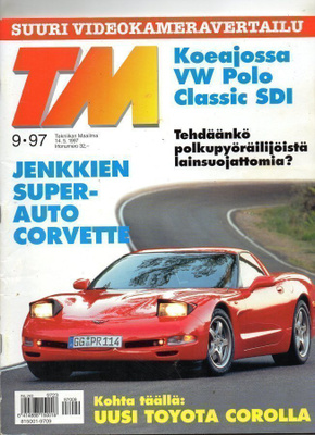 Tekniikan Maailma n:o 9 1997 VW Polo. Videokamerat. Chevrol