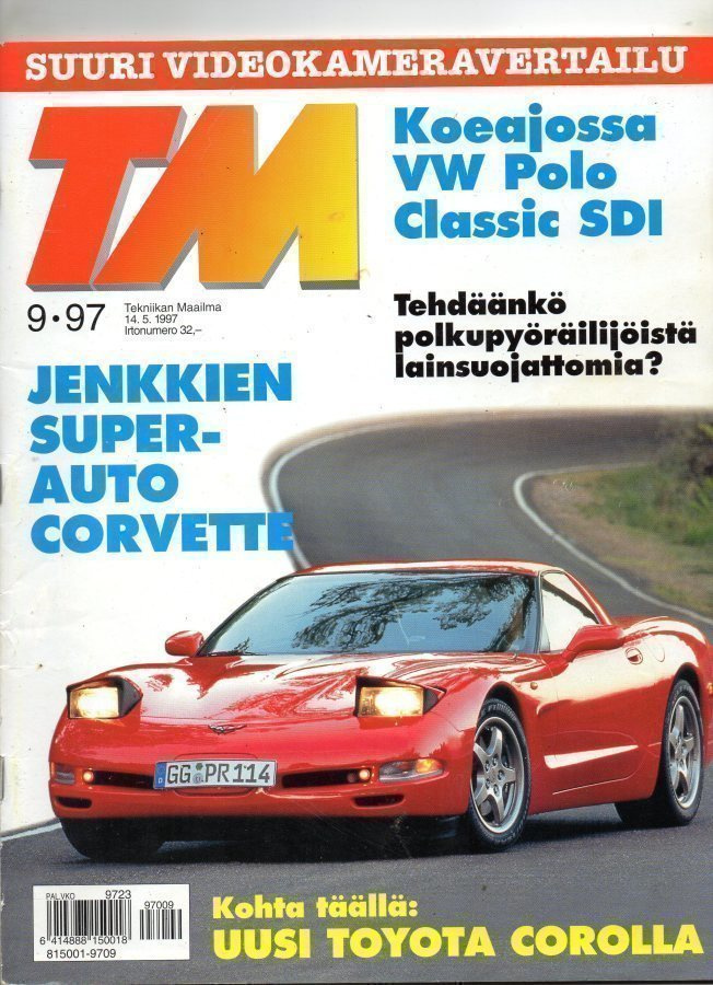 Tekniikan Maailma n:o 9 1997 VW Polo. Videokamerat.  Chevrol