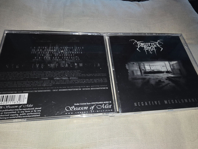 Forgotten Tomb – Negative Megalomania CD 2007 – Avantgarde M