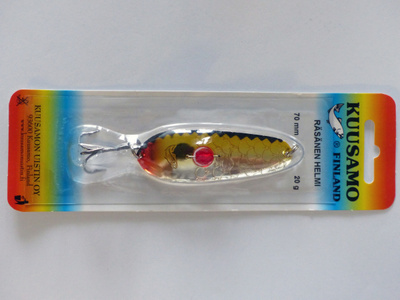 KUUSAMO HELMI RÄSÄNEN 70mm, 20g Väri: BL/YE-S