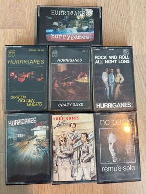Hurriganes Remu Kasetti kokoelma 7 kpl love records