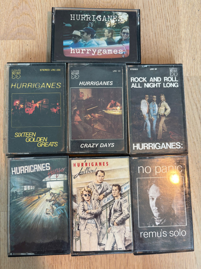 Hurriganes Remu Kasetti kokoelma 7 kpl love records