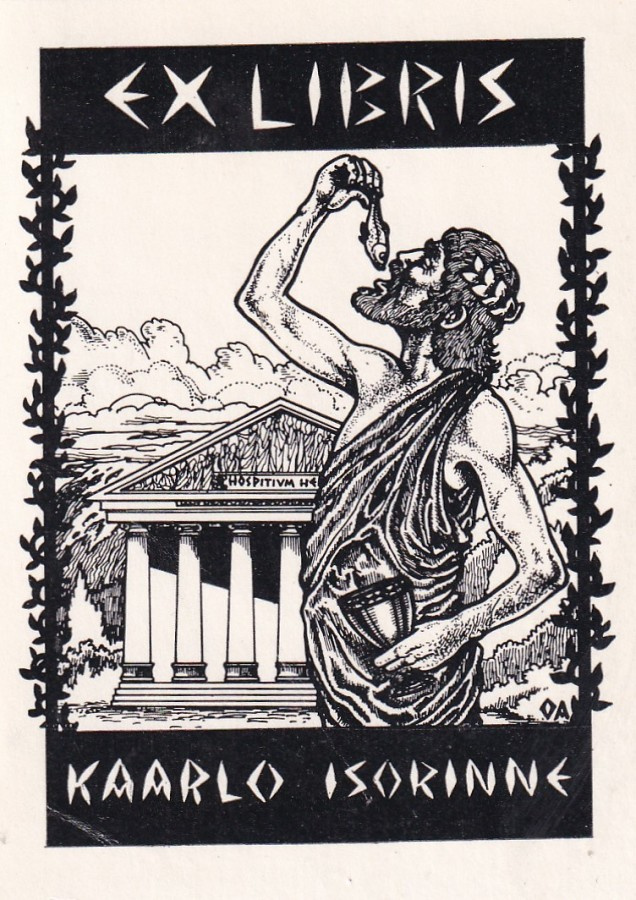 Ex Libris, Kaarlo Isorinne ,  b676