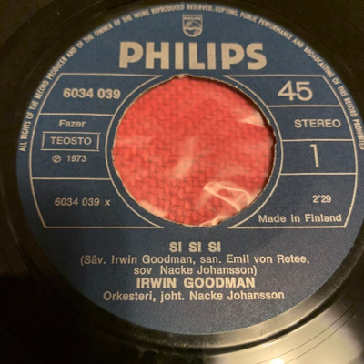 IRWIN GOODMAN: Si si si * Vain elämää
