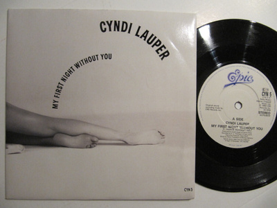 Cyndi Lauper My First Night Without You 7" sinkku