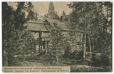 Helsinki Seurasaari Karjalan tuvat Kaukolasta 1900-l. alku