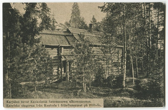 Helsinki Seurasaari Karjalan tuvat Kaukolasta 1900-l. alku