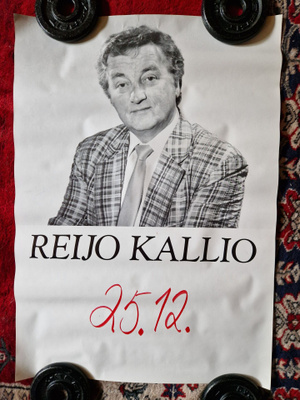 Reijo Kallio vintage keikkajuliste 60×42cm