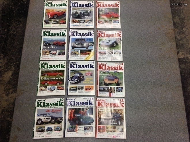 Motor Klassik lehti vuosikerta 1989, 12 numeroa