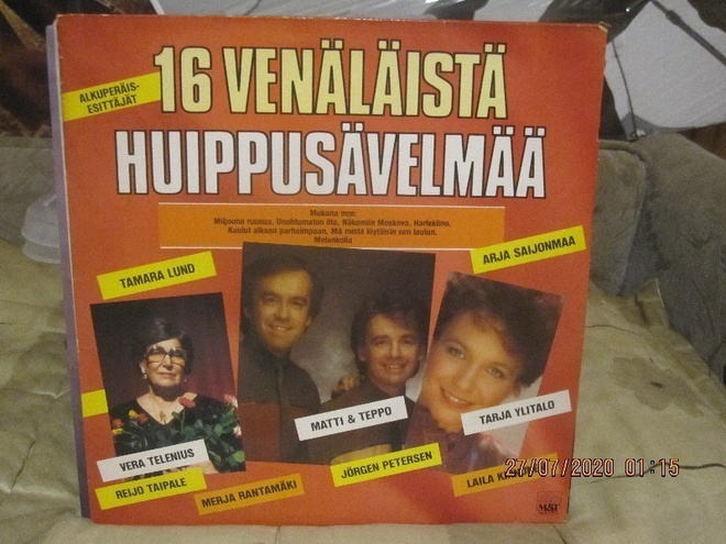 16 venäläistä huippusävelmää lp-levy
