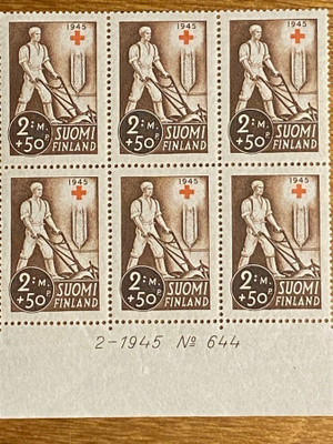 PR 1945 2MK+0,50MK NUUMERKUUSILO**