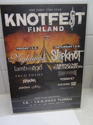 KNOTFEST FINLAND 2022 ,Slipknot,Nightwish ...... -LAMINOITU