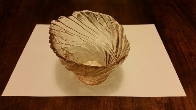 Lasikulho ( 90x120mm )  Riihimäen lasi?