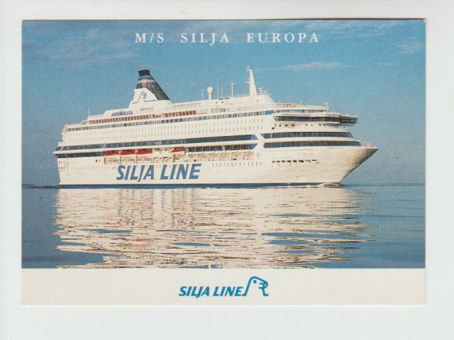 Postikortti, LAIVA  , M/S SILJA EUROPA, Laivaleima