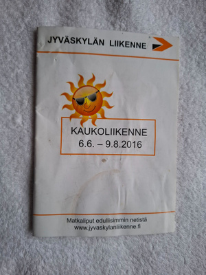 Jyväskylän liikenne - Linja-autojen aikataulu 2016