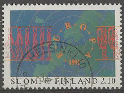 1991 Eurooppa 2,10 mk loisto HELSINKI -91